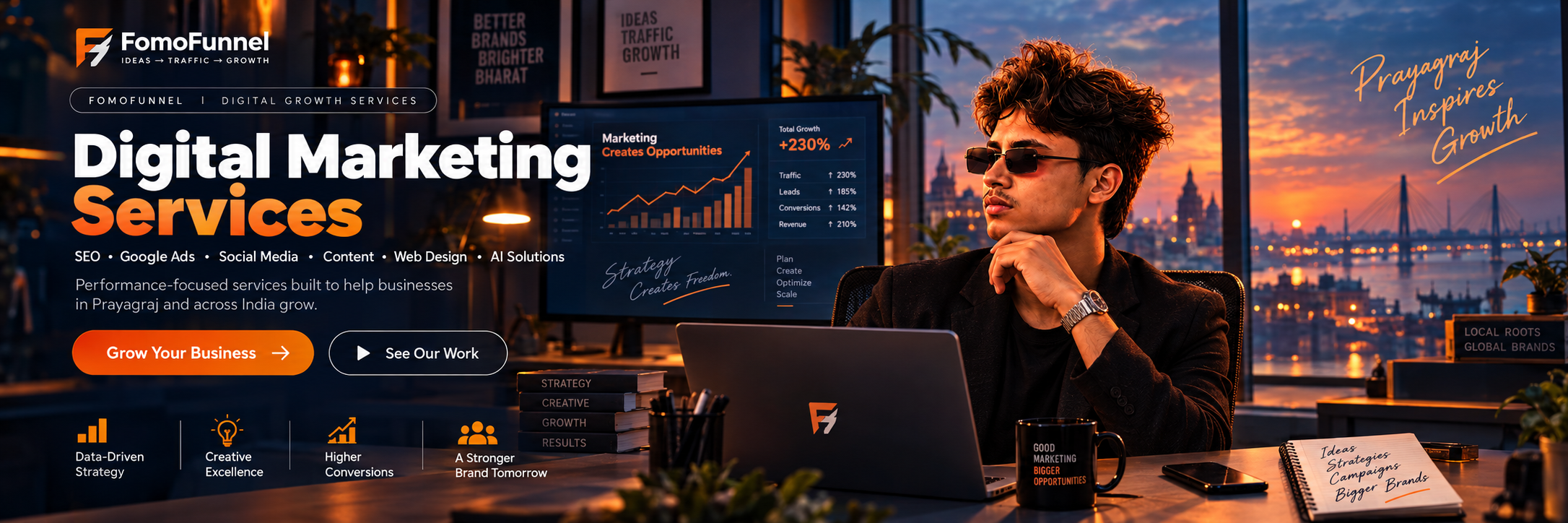 FomoFunnel digital marketing services in Prayagraj